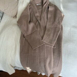 Mango Tan Knit Sweater coat